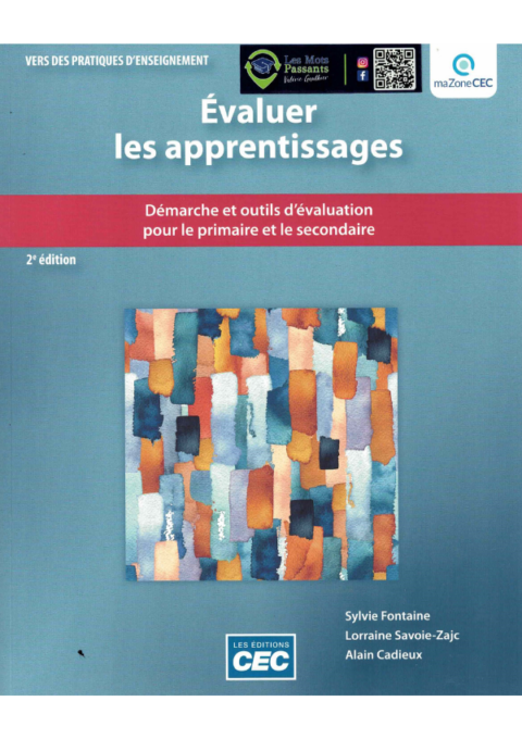 Évaluer Les Apprentissages | Fontaine, Savoie-Zajc, Cadieux | Les Mots ...